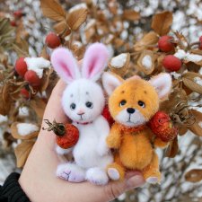 Зайчонок и Лисёнок встречают свою первую зиму