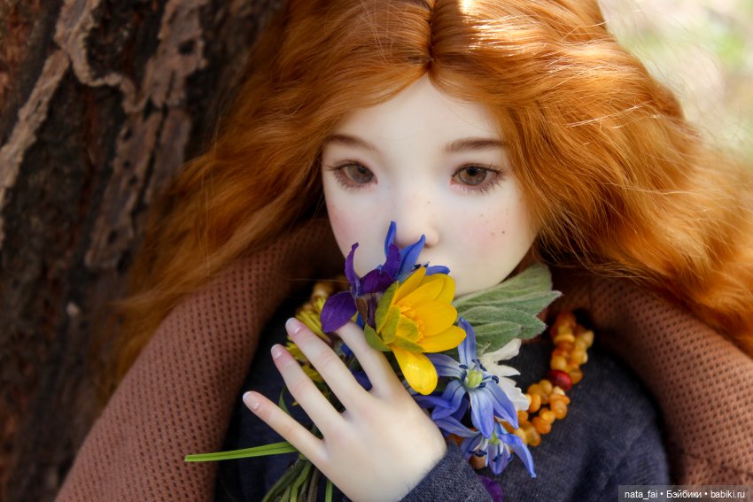 Файлин, рыська и первый весенний букет