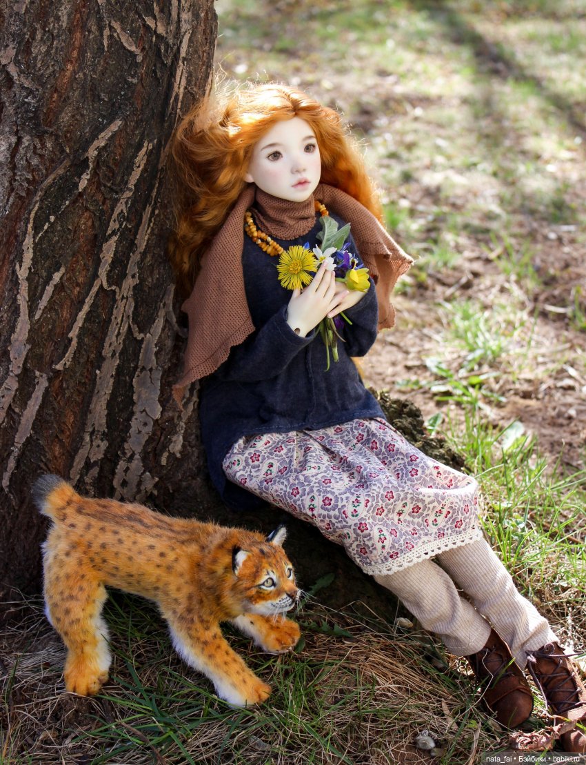 Файлин, рыська и первый весенний букет