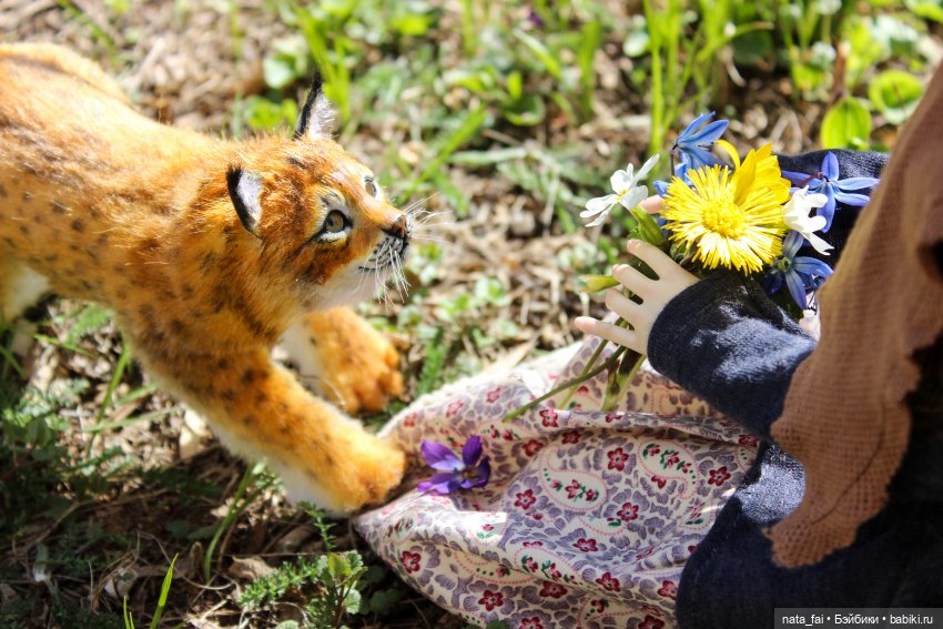 Файлин, рыська и первый весенний букет