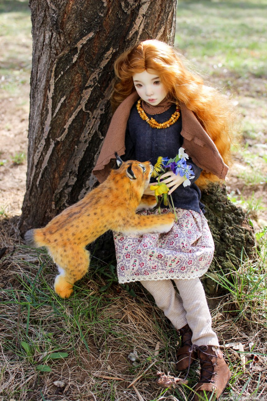 Файлин, рыська и первый весенний букет