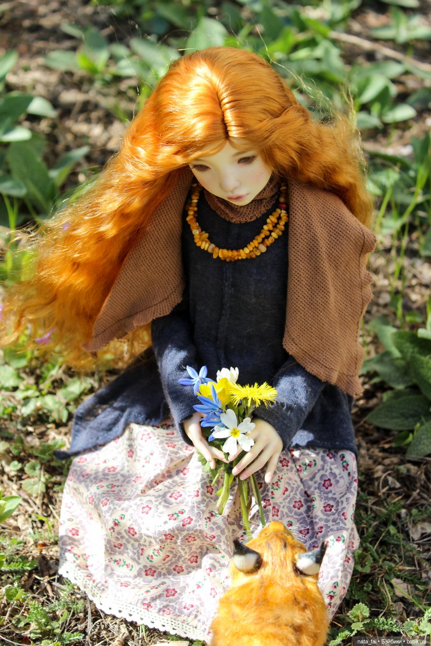 Файлин, рыська и первый весенний букет