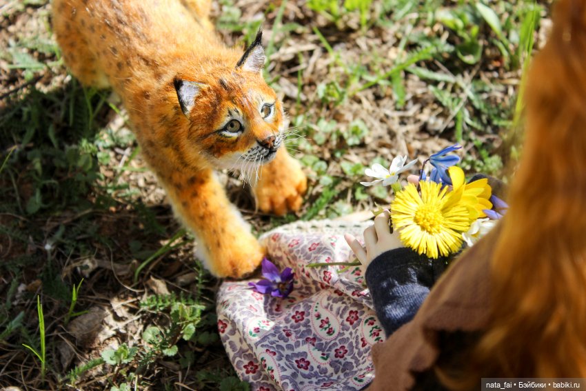 Файлин, рыська и первый весенний букет