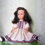 Шьем платье с рукавом реглан на куклу 50см