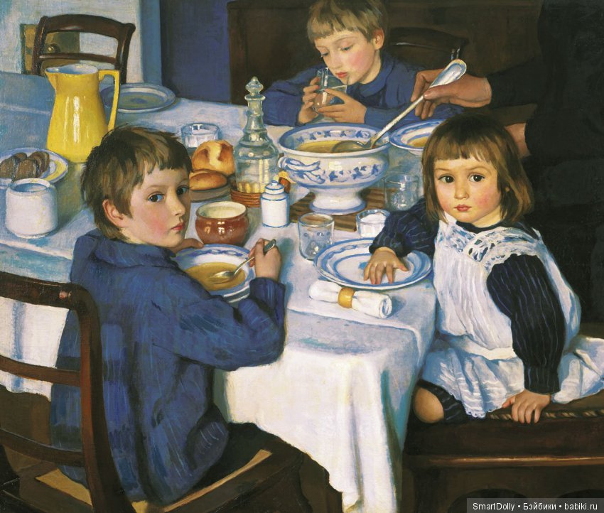 За завтраком, 1914