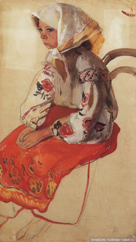 Крестьянская девочка, 1905-1906