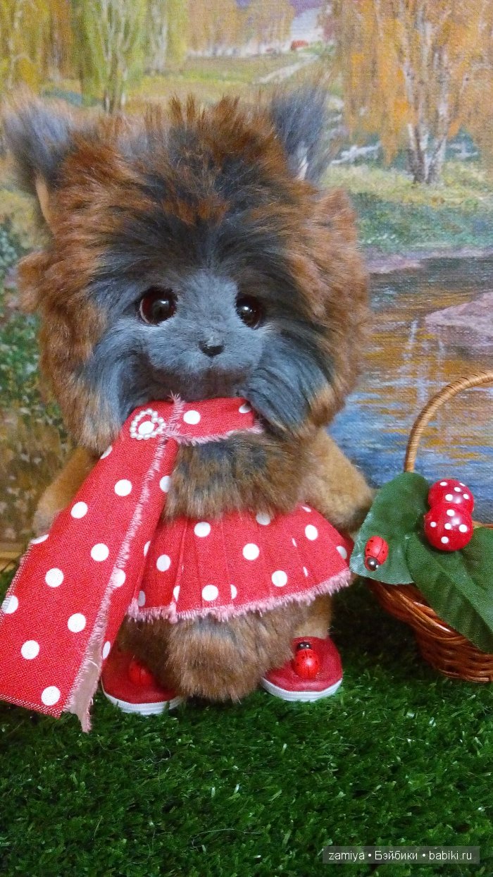 Игрушка ручной работы малышка белочка Долли (фото 5)