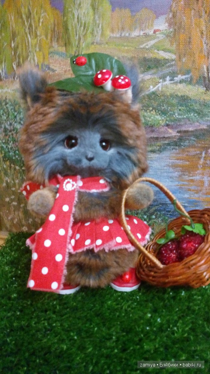Игрушка ручной работы малышка белочка Долли (фото 2)