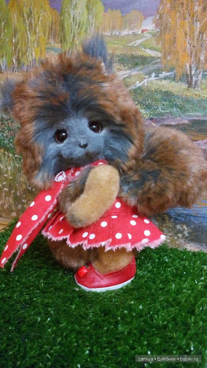 Игрушка ручной работы малышка белочка Долли (фото 6)