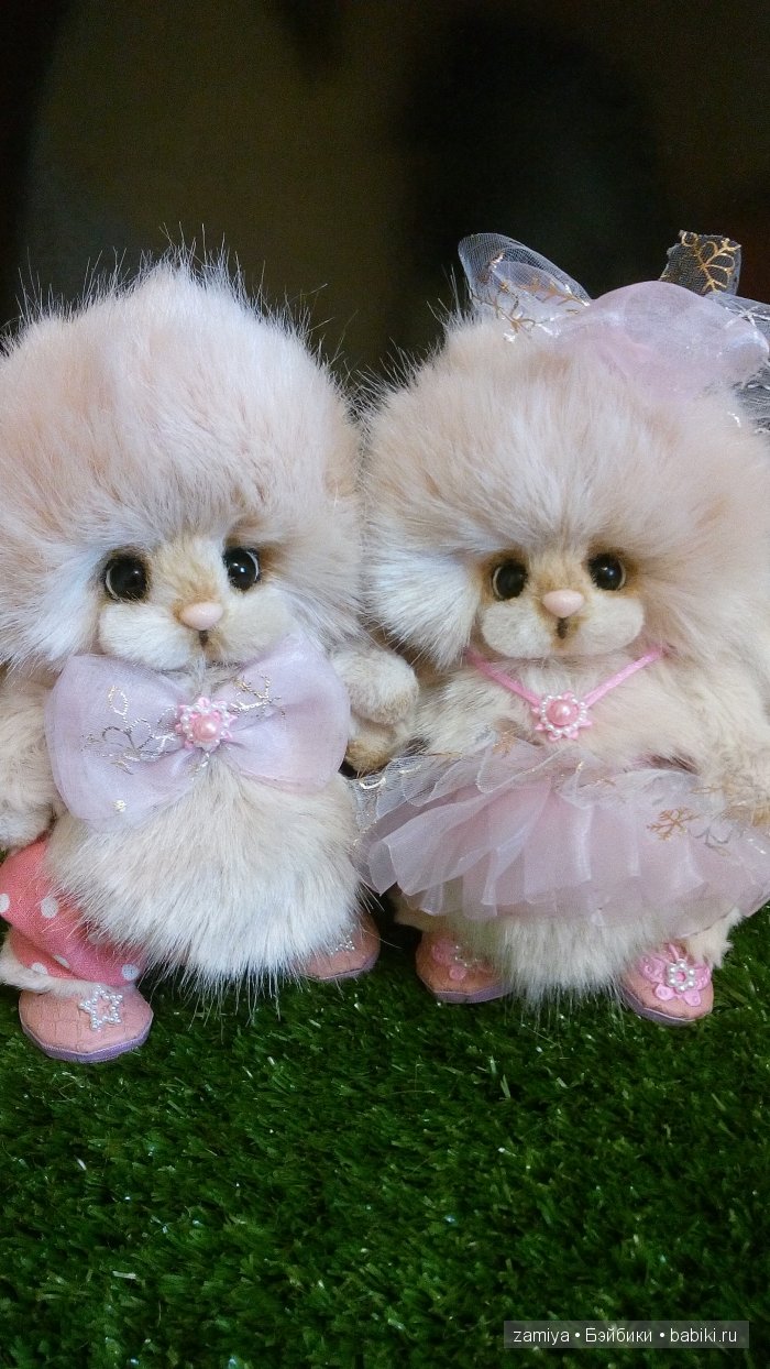 Мои парные зайки Лёлик и Лялька, игрушки ручной работы (фото 2)