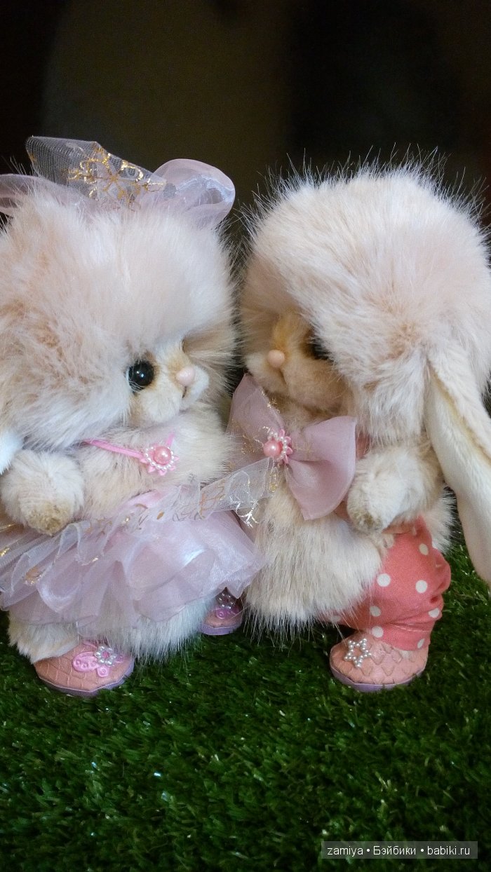 Мои парные зайки Лёлик и Лялька, игрушки ручной работы (фото 7)