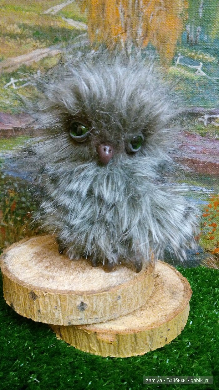 Софа - моя первая сова в стиле натюр, игрушка ручной работы (фото 2)