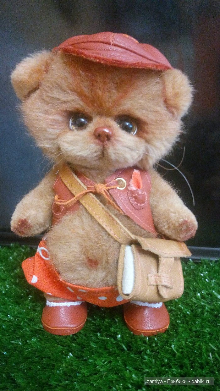 Симон - рыжий путешественник, игрушка ручной работы