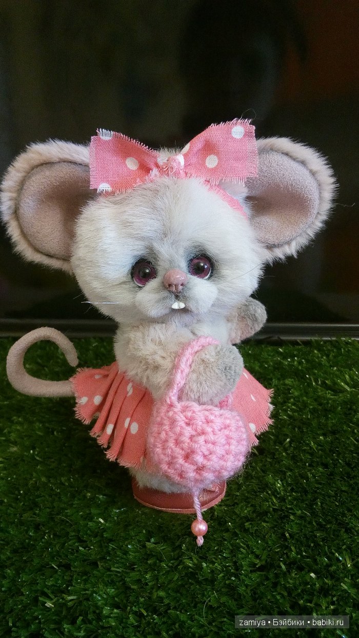 Милли мышка-малышка. Авторская игрушка ручной работы (фото 5)