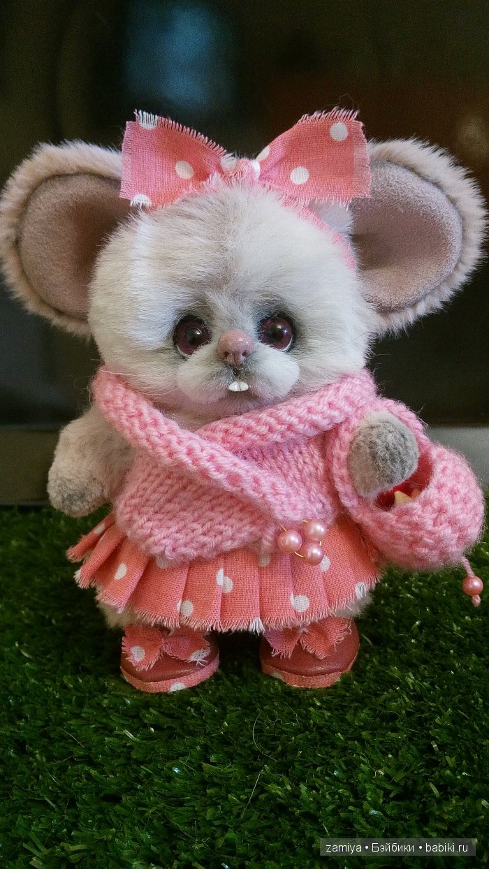 Милли мышка-малышка. Авторская игрушка ручной работы (фото 3)