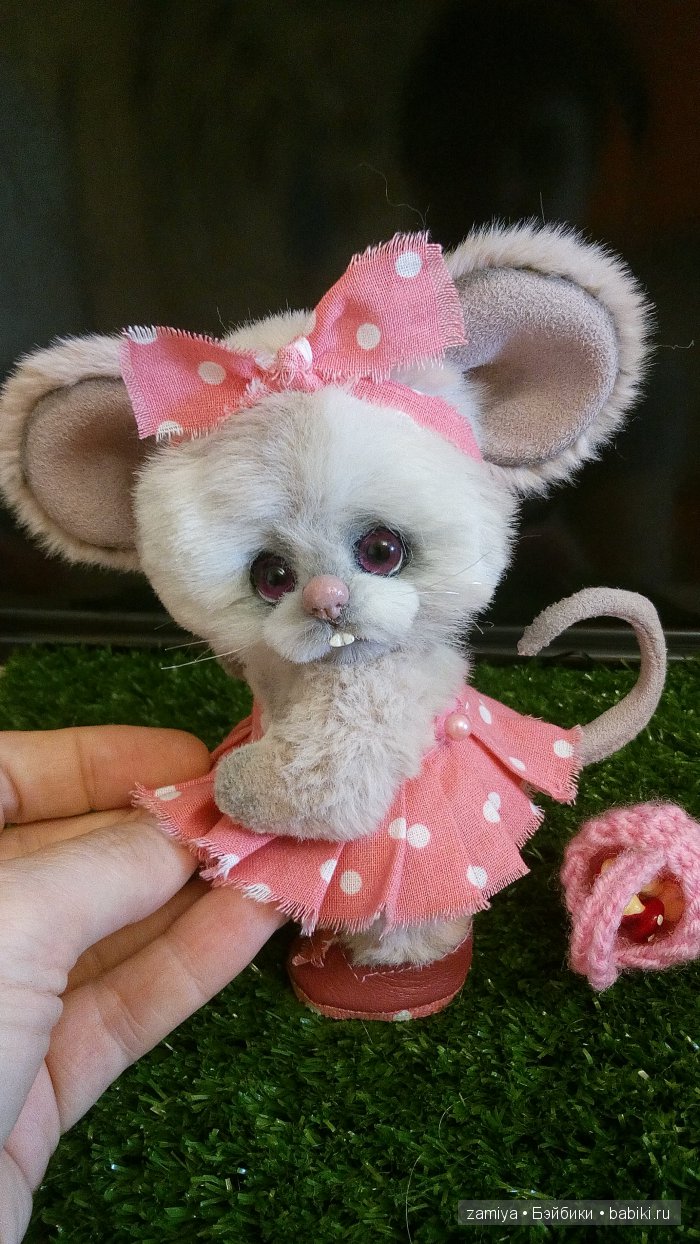 Милли мышка-малышка. Авторская игрушка ручной работы (фото 4)