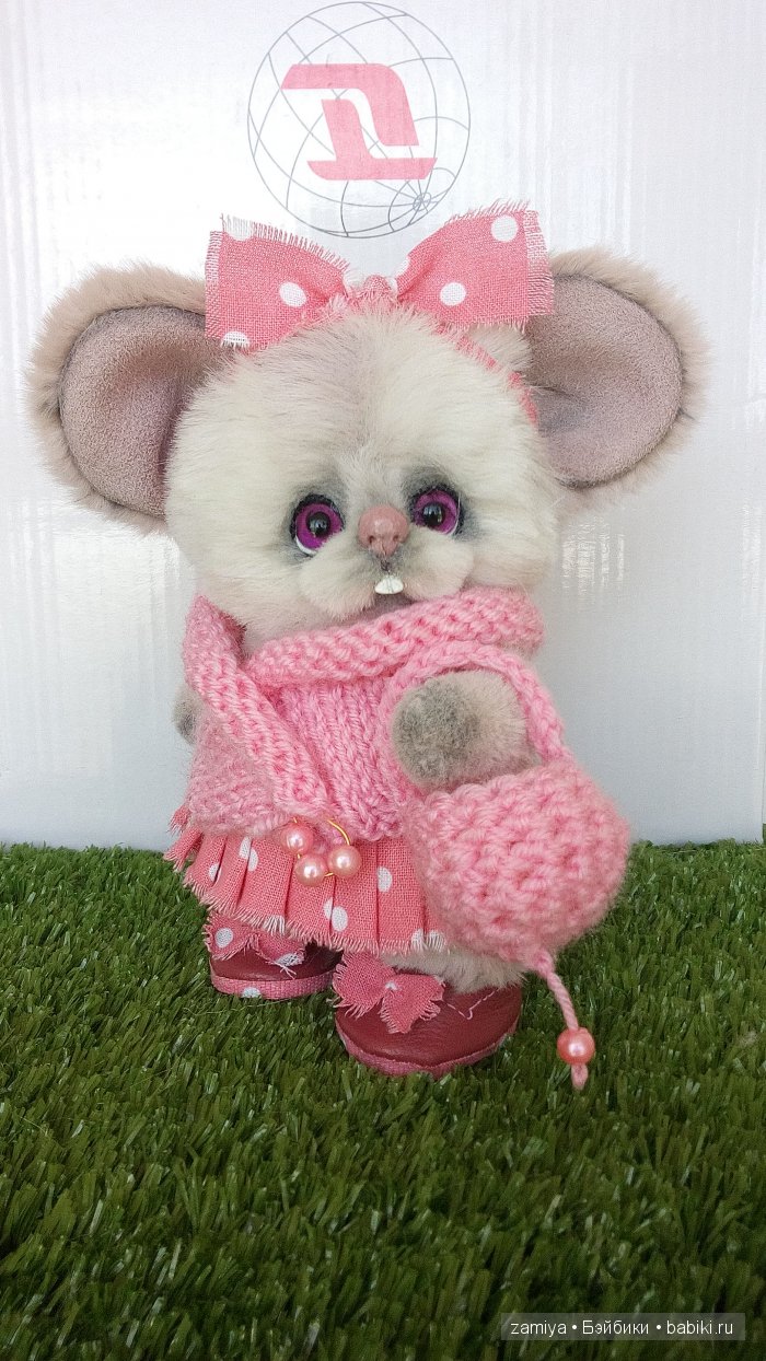 Милли мышка-малышка. Авторская игрушка ручной работы (фото 2)