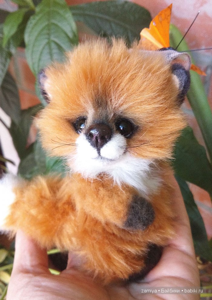 Веня - любитель охоты на бабочек. Игрушка ручной работы (фото 5)