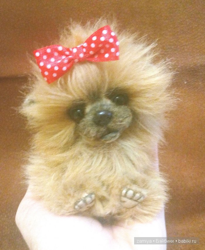 Мася крошка, игрушка ручной работы, пекинес (фото 2)