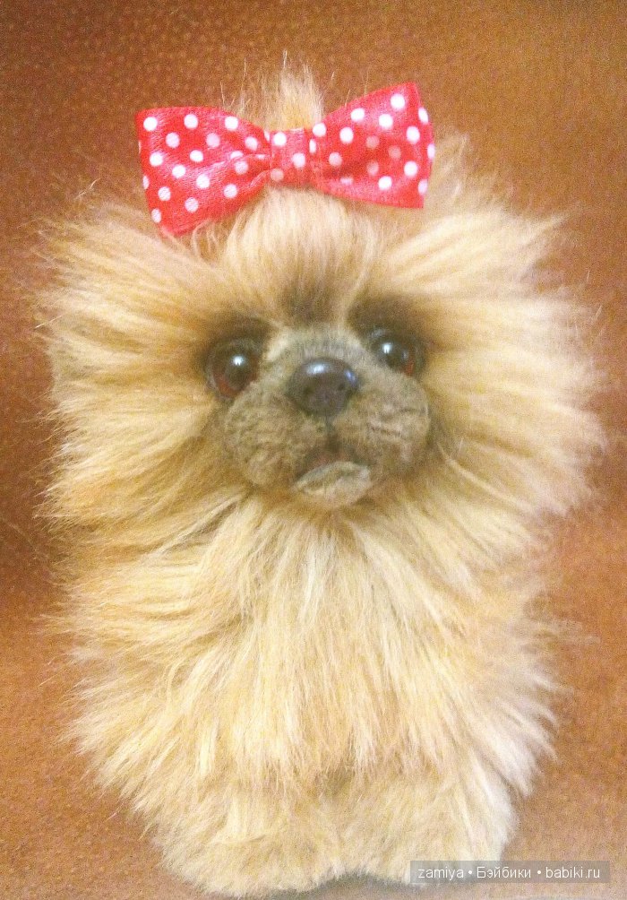 Мася крошка, игрушка ручной работы, пекинес (фото 3)