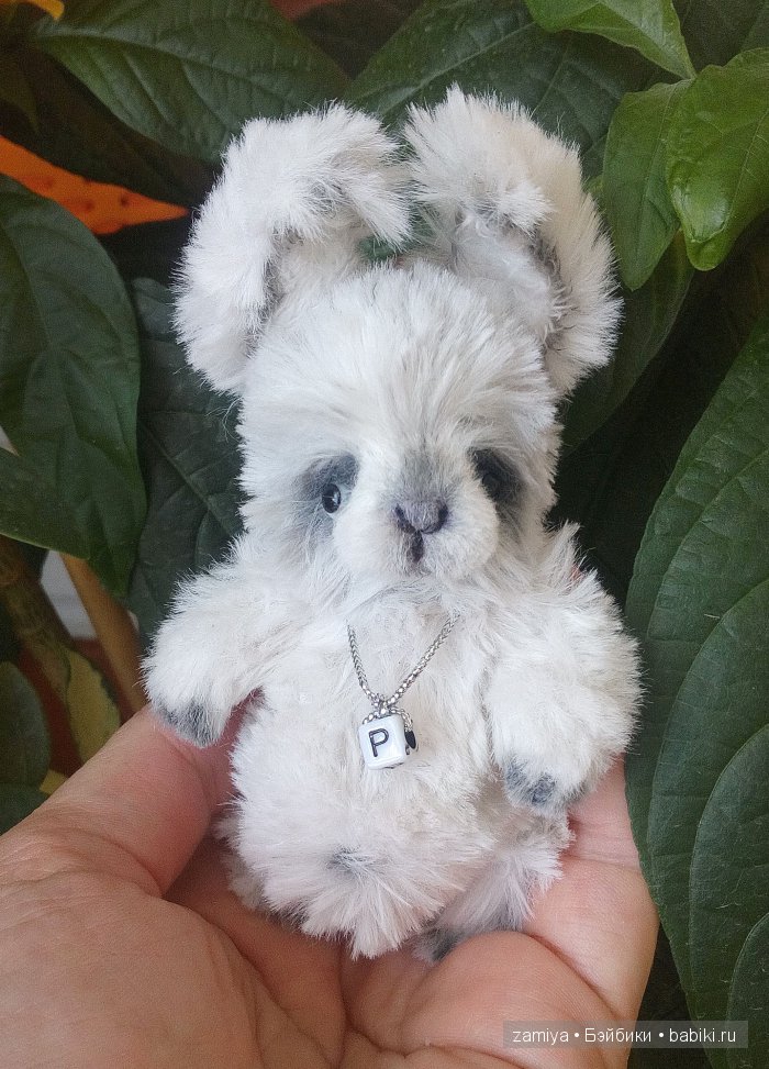 Пуппи - мой ладошечный зайчонок, авторская игрушка ручной работы