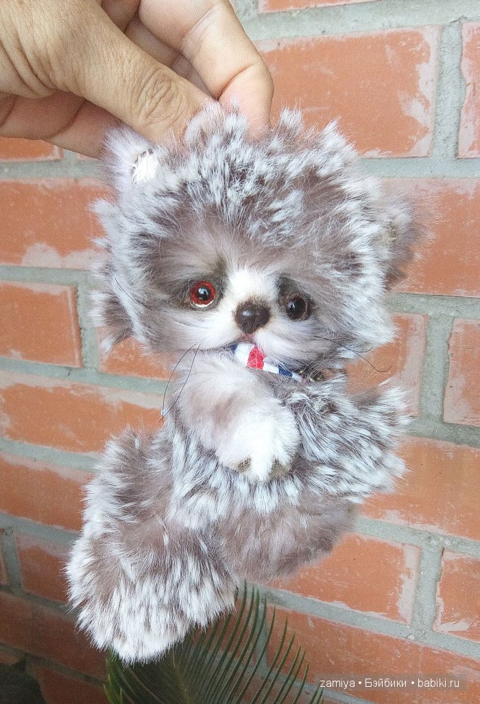 Марсель - котенок с Золотой рыбкой. Игрушка ручной работы (фото 6)