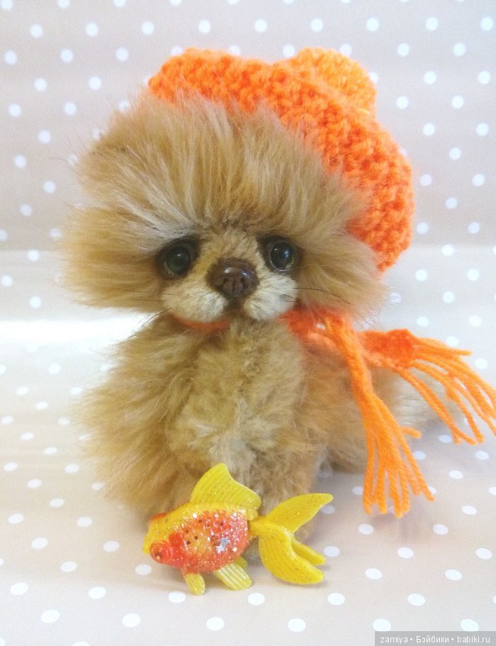 Мусик- мой мандариновый котик. Игрушка ручной работы (фото 8)