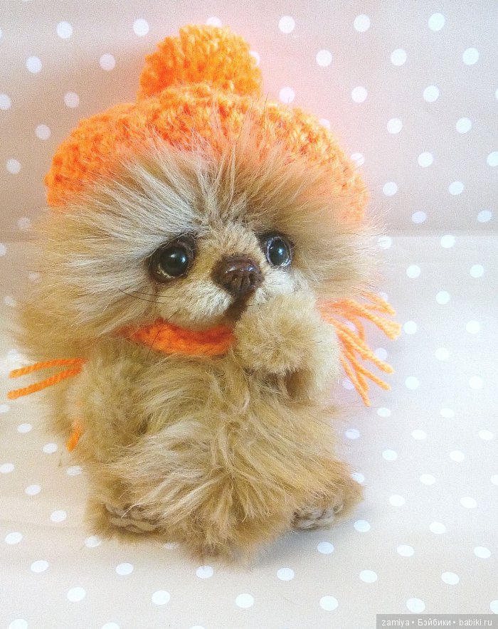 Мусик- мой мандариновый котик. Игрушка ручной работы (фото 2)