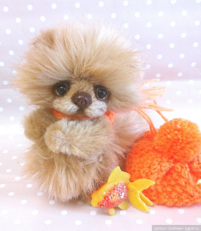 Мусик- мой мандариновый котик. Игрушка ручной работы (фото 4)