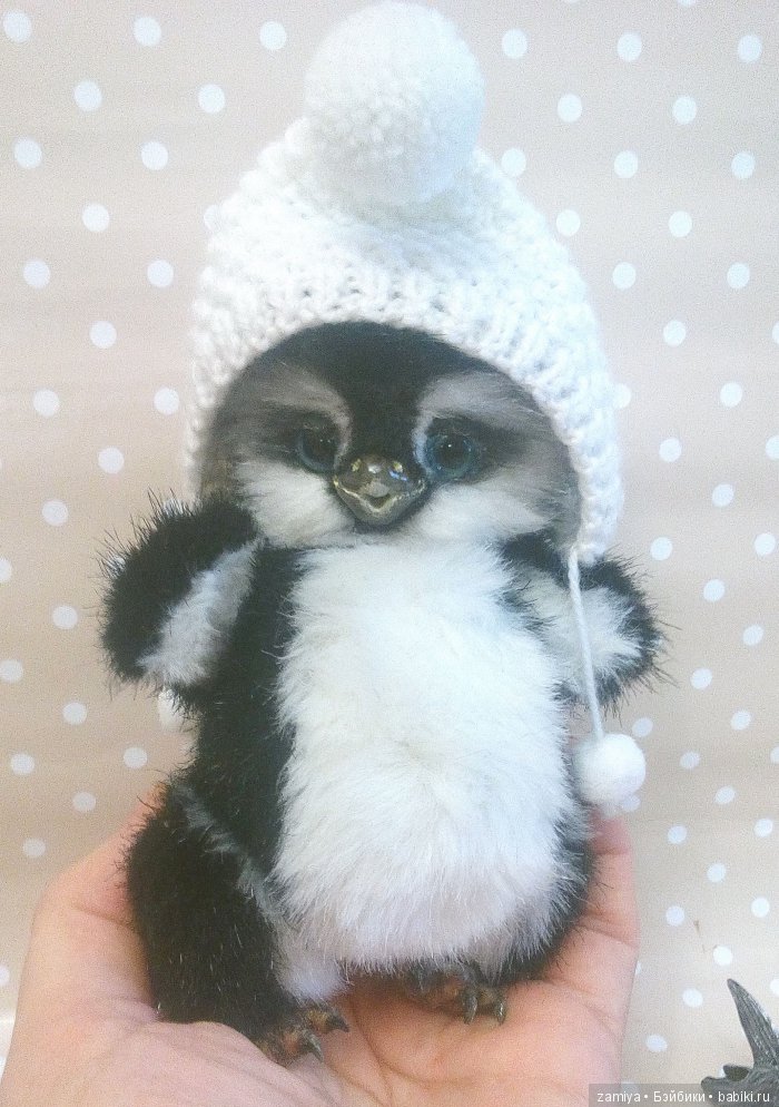 Сеня - мой маленький пингвин. Авторская игрушка ручной работы (фото 3)