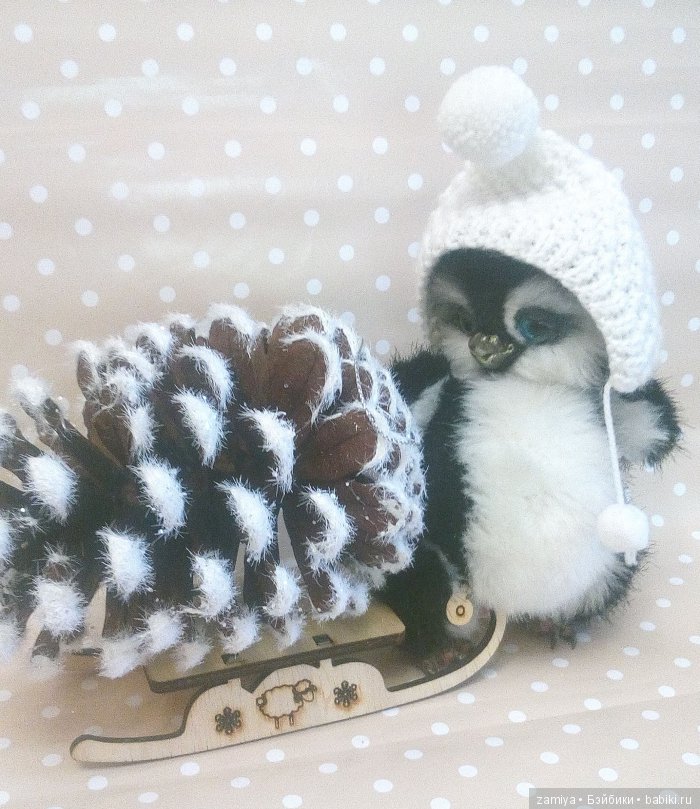 Сеня - мой маленький пингвин. Авторская игрушка ручной работы (фото 6)