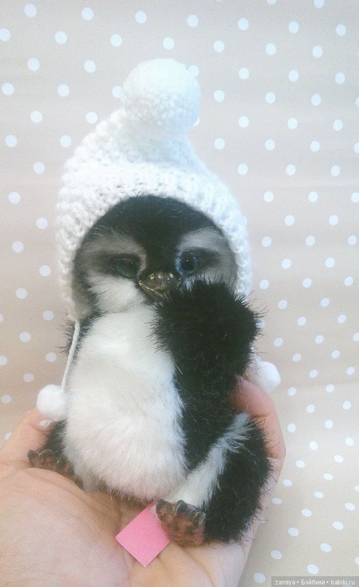 Сеня - мой маленький пингвин. Авторская игрушка ручной работы