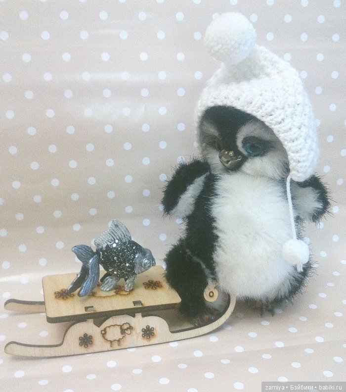 Сеня - мой маленький пингвин. Авторская игрушка ручной работы (фото 5)