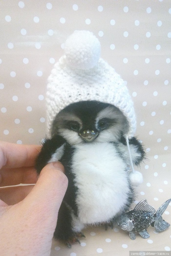 Сеня - мой маленький пингвин. Авторская игрушка ручной работы (фото 4)