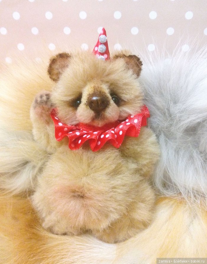 Пончик - минимишка, мишка тедди к Новому году (фото 2)