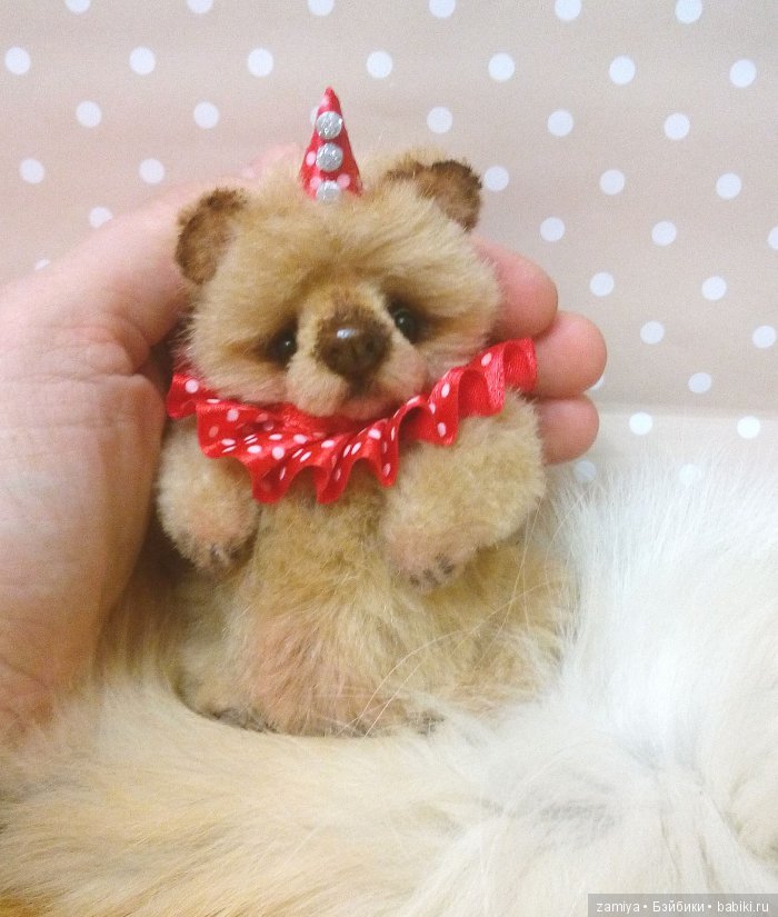 Пончик - минимишка, мишка тедди к Новому году (фото 4)