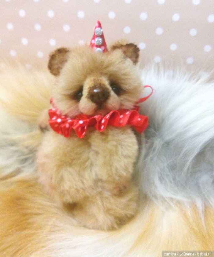 Пончик - минимишка, мишка тедди к Новому году (фото 3)