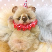 Пончик - минимишка, мишка тедди к Новому году