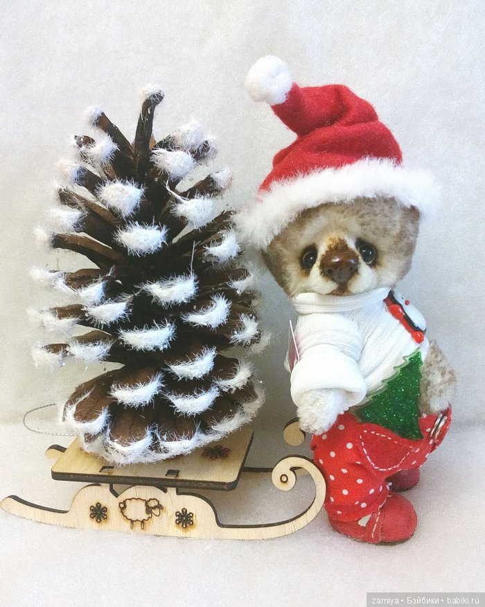 Минч -маленький помощник Санты, мишка тедди (фото 7)