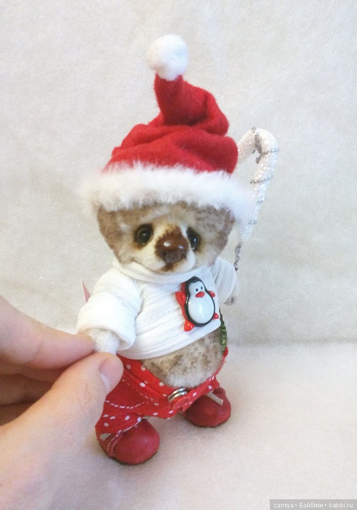 Минч -маленький помощник Санты, мишка тедди (фото 6)