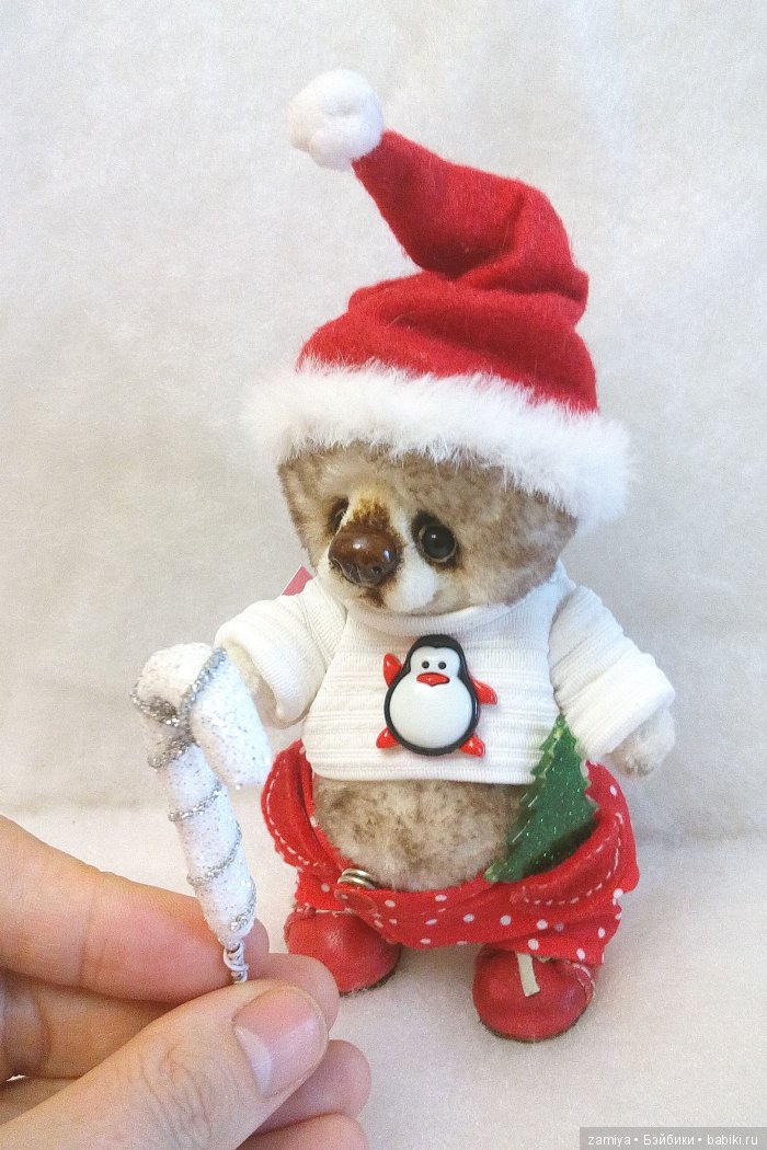 Минч -маленький помощник Санты, мишка тедди (фото 5)