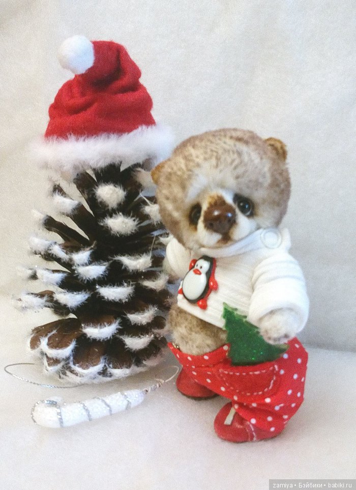 Минч -маленький помощник Санты, мишка тедди (фото 4)