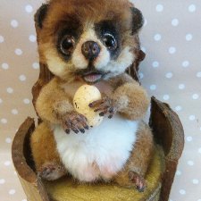 Лорик- моя попытка создания толстого Лори. Игрушка ручной работы