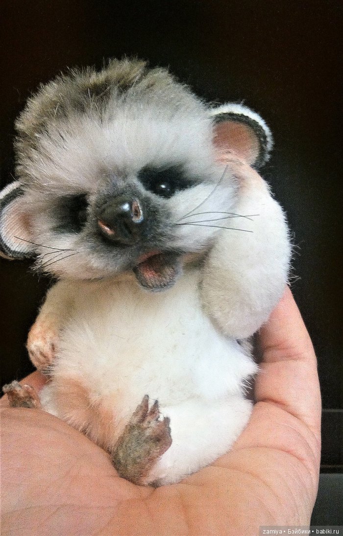 Тиша- маленький пушистый комочек или рост семейки ежиков, авторская игрушка ручной работы (фото 2)