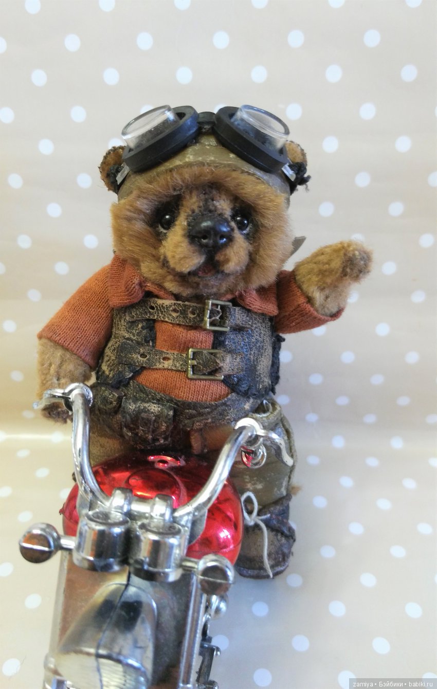 Мих - мой мишка байкер — Авторские мишки Тедди и друзья: фото (фото 5)