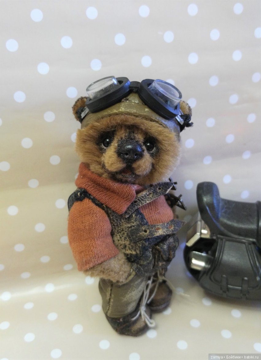 Мих - мой мишка байкер — Авторские мишки Тедди и друзья: фото (фото 3)