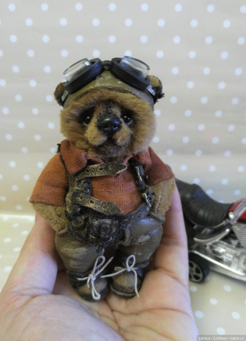 Мих - мой мишка байкер — Авторские мишки Тедди и друзья: фото (фото 2)