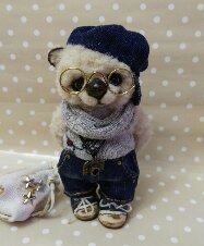 Платон - мишка эрудит — Авторские мишки Тедди и друзья: фото (фото 5)