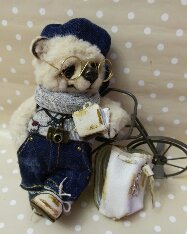 Платон - мишка эрудит — Авторские мишки Тедди и друзья: фото