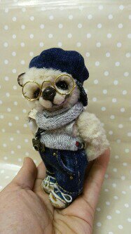 Платон - мишка эрудит — Авторские мишки Тедди и друзья: фото (фото 2)